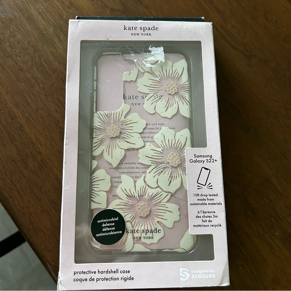 Kate Spade Floral Samsung Galaxy S22+ Cell Phone Case- New in Box